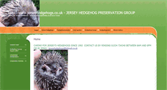 Desktop Screenshot of jerseyhedgehogs.co.uk