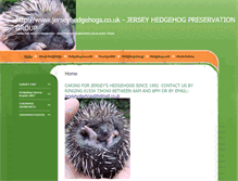 Tablet Screenshot of jerseyhedgehogs.co.uk